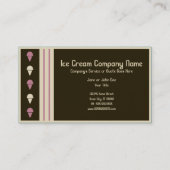 Carte De Visite glace rétro (Dos)