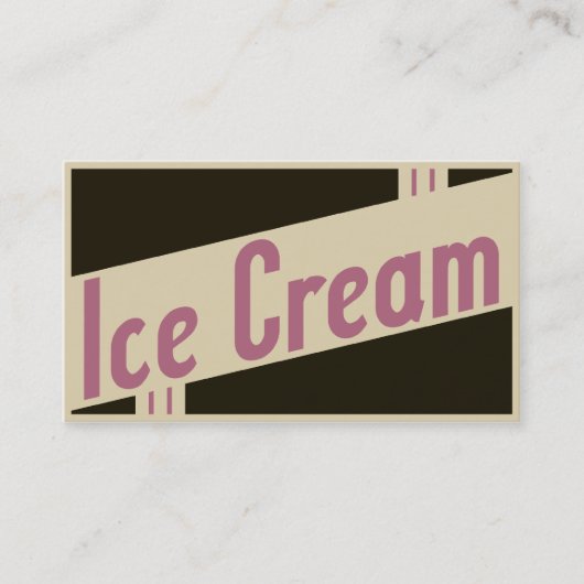 Carte De Visite glace rétro (Devant)