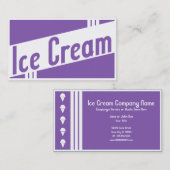 Carte De Visite glace rétro (Devant / Derrière)