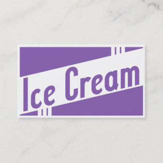 Carte De Visite glace rétro