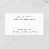 Carte De Visite Glacet d'or abstrait élégant lavage d'aquarelle bu (Dos)