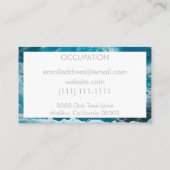 Carte De Visite glacier de marbre (Dos)