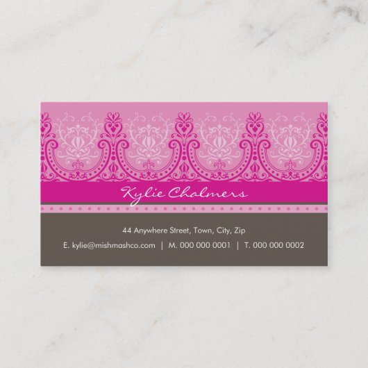 CARTE DE VISITE :: glam 1 land (Devant)