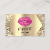 Carte De Visite Glam Artiste de maquillage permanent professionnel (Devant)
