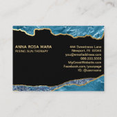 Carte De Visite *~* Glam Beach Dolphins Gold Parties scintillant B (Dos)