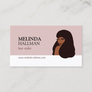 Carte De Visite Glam Beauty Girl I Hair Styliste, Extensions de ch