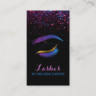 Carte De Visite Glam Beauty Salon Maquillage Artiste Lash Extensio