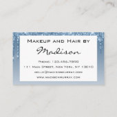 Carte De Visite Glam Blue Driving Parties scintillant Drivers Maqu (Dos)