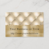 Carte De Visite Glam Champagne Gold Glitzy Diamants (Devant)