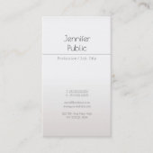 Carte De Visite Glam créatif Faux Silver Modern Professional Luxe (Devant)