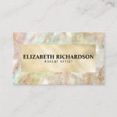 Carte De Visite Glam Elegant Luxe Moderne Iridescente Holographiqu (Devant)