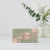 Carte De Visite Glam Faux Rose Gold Copper Foil | Wedding planner (Debout devant)