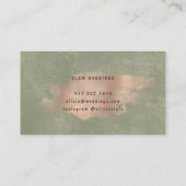 Carte De Visite Glam Faux Rose Gold Copper Foil | Wedding planner (Dos)