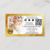 Carte De Visite Glam Feminine Merci Pour Votre Commande (Dos)