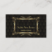 Carte De Visite Glam Gold Art Déco Great Gatsby Professional (Devant)