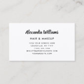 Carte De Visite Glam Holographic Parties scintillant Moderne tenda (Dos)