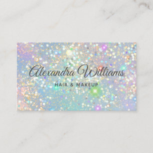 Carte De Visite Glam Holographic Parties scintillant Moderne tenda