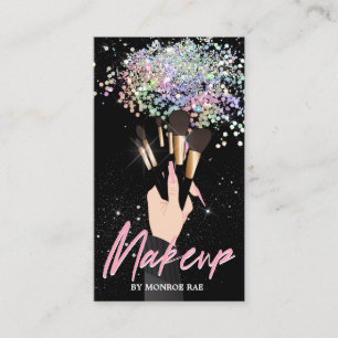 Carte De Visite Glam MUA Beauticienne Salon de beauté Artiste maqu