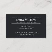 CARTE DE VISITE GLAM OR FLORAL LAUREL WREATH PREMIÈRE NOMINATION (Dos)