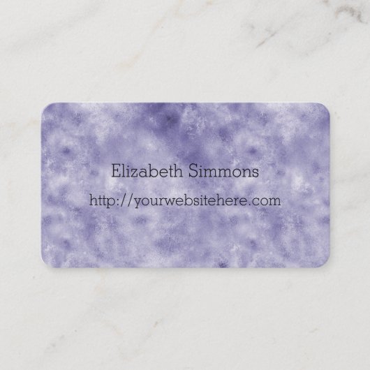 Carte De Visite Glam pourpre (Devant)