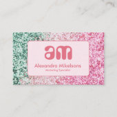 Carte De Visite Glam Professionnel Rose Tendre (Devant)