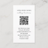 Carte De Visite *~* Glam QR Luxe Agate Gold Parties scintillant AP (Dos)