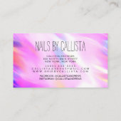 Carte De Visite Glam Sparkly Holographic Parties scintillant Polon (Dos)