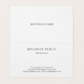 Carte De Visite Glamor Gold Elegant Modèle moderne professionnel (Intérieur déplié)