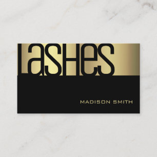 Carte De Visite Glamor Luxury Gold Elegant Salon de Beauté élégant