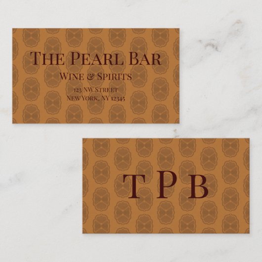 Carte De Visite Glamour (Devant / Derrière)