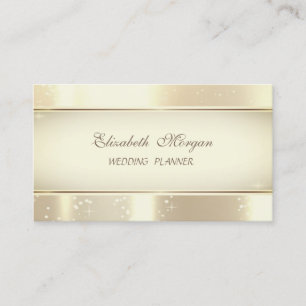 Carte De Visite Glamour Moderne Élégant , Doré Faux, Bokeh