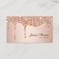 Glamour moderne ORANGE Rose Gold Glitzer baisse