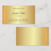 Carte De Visite Glamour or look professionnel élégant (Devant / Derrière)