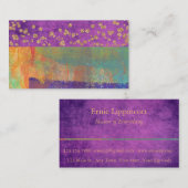 Carte De Visite Glamour Patina Violet (Devant / Derrière)