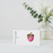 Carte De Visite Gland rose (Debout devant)