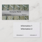 Carte de visite Glass Company (Devant / Derrière)