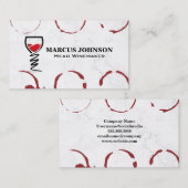 Carte De Visite Glass of Wine | Winery (Devant / Derrière)