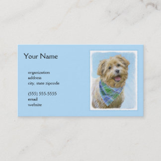 Carte De Visite Glen of Imaal Terrier Peinture - Art original Chie