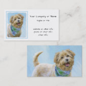 Carte De Visite Glen of Imaal Terrier Peinture - Art original Chie (Devant / Derrière)