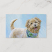 Carte De Visite Glen of Imaal Terrier Peinture - Art original Chie (Dos)