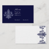 Carte De Visite Glimmericks Fleur de Lis (Devant / Derrière)