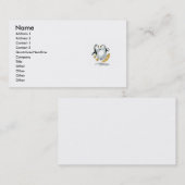 Carte De Visite glissement de pingouins (Devant / Derrière)