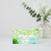 Carte De Visite Glitter Balloons Party Event Planner glitz (Debout devant)