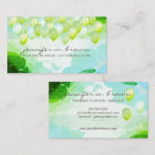 Carte De Visite Glitter Balloons Party Event Planner glitz (Devant / Derrière)