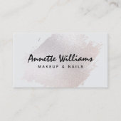 Carte De Visite Glitter brush modern salon Business Card (Devant)