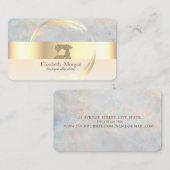 Carte De Visite Glitter Sewing Machine Alternations  Holographic (Devant / Derrière)