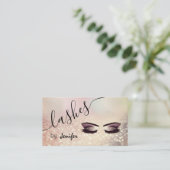 Carte De Visite Glitterie de luxe maquillage yeux calligraphie (Debout devant)
