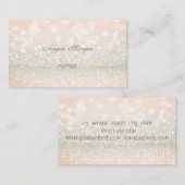 Carte De Visite Glitterie élégante professionnelle (Devant / Derrière)