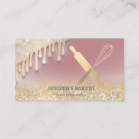 Glitterie gouttes d'or rouleau pin whisk chef boul