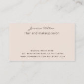 Carte De Visite Glitterie or pastel abstrait lessive à l'aquarelle (Dos)